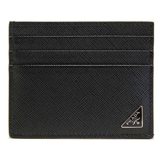 Prada SS26 Saffiano Leather Card Holder Black 2MC223-QHH-F0002