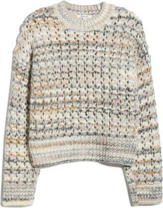 Madewell Stripe Open Stitch Sweater in Sandstone Spacedye at Nordstrom Rack, Size Xx-Large