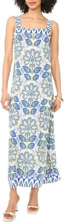 Vince Camuto Floral Maxi Dress in Opulent Blue at Nordstrom, Size X-Small
