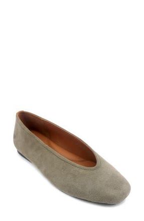 Gentle Souls Willow Woven Flat in Walnut Suede at Nordstrom Rack, Size 12