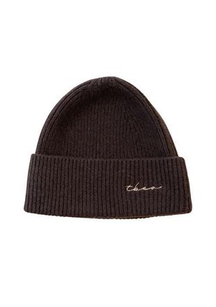 TBCo Cashmere & Merino Ribbed Beanie in Chocolate at Nordstrom