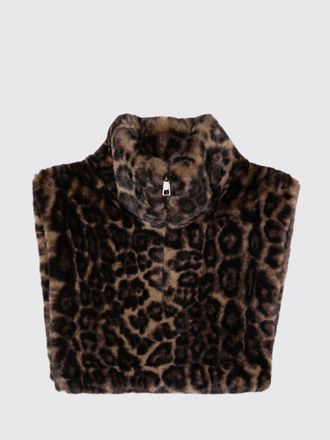 Apparis Scaldacollo in ecopelliccia animalier con collo alto e zip