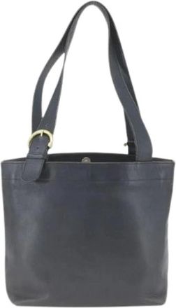 Coach Pre-owned Leren Tote Bag - Dames - Vintage Shopper - Zwart - ONE Size - Leer - Vintage