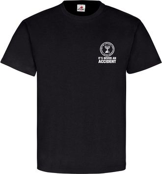 Copytec Mossad Its Never AN Accident Israel Secret Service General T-Shirt 10870 - Black - XXX-Large
