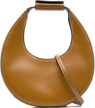 Staud Moon leather tote bag - women - Calf Leather - OS - Brown