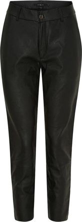 BTF-CPH Cropped Stretch Leggings - Dames - Leren Broeken - Zwart - XS - Leer - Broeken