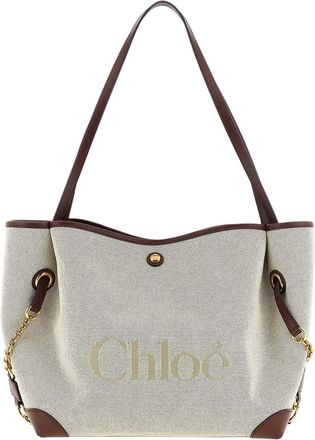 Chlo&eacute; Beige Clover Large Tote