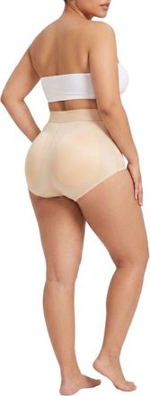 Rago High Waist Padded Panty with Removable Pads in Beige at Nordstrom, Size X-Large