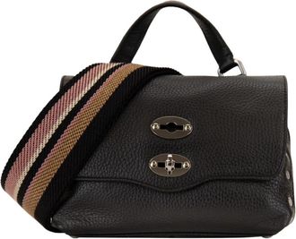 Zanellato Schoudertas - Dames - Handtassen - Zwart - ONE Size - Leer - Tassen