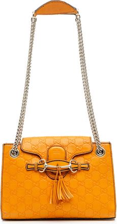Gucci Pre-owned Womens Monogram Leather Bag - Orange - One Size