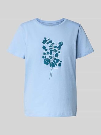 Tom Tailor Regular Fit T-Shirt aus reiner Baumwolle in Hellblau, Gr&ouml;&szlig;e XS