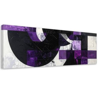 Feeby Impresi&oacute;n De Imagen, Abstracci&oacute;n Moderna Textura Violeta, 120x40
