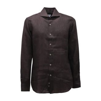 Orian Slim Fit Linnen Overhemd - Heren - Casual Overhemden - Zwart - M - Linnen - Overhemden