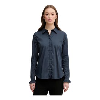 Mos Mosh MOS Mosh, Dames, Blouses & Shirts, Blauw, Maat: XL Katoen