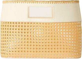 BTB Los Angeles Btb Los Angeles Ellie Small Cane & Leather Tote