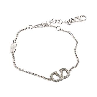 Valentino Pulsera VLogo Signature - Accessories - Mujer - Blanco - ONE SIZE