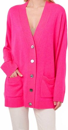 Brodie Arla Cardigan In Fuchsia
