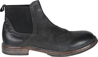 Moma Tuscany Enkellaarsjes - Heren - Chelseaboots - Zwart - 41 EU - Leer - Schoenen