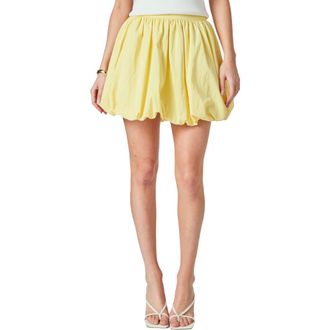 endless rose High Waist Bubble Miniskirt in Butter at Nordstrom Rack, Size X-Small