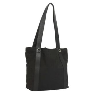 Bulgari Pre-owned Nylon bolsos-de-mano - Pre-owned - Mujer - Negro - ONE SIZE