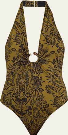 Ulla Johnson Milos Halter One-Piece Swimsuit