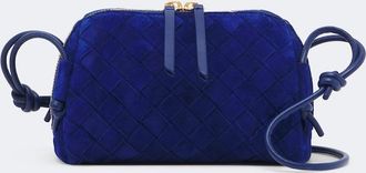 Bottega Veneta Concert Intrecciato suede crossbody bag