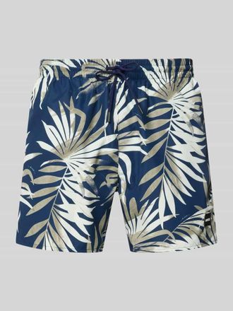 HUGO BOSS Badehose mit Allover-Muster Modell PIRANHA in Beige, Gr&ouml;&szlig;e XXL
