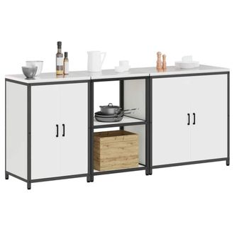Berkfield Home Modern with Shelf Other with Storage with Door 3 pcs White Cold-r