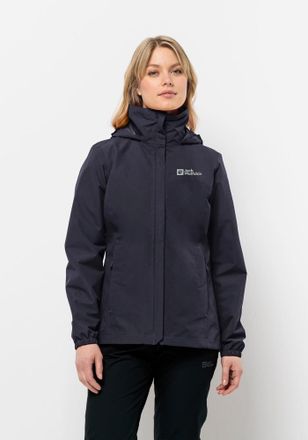 Jack Wolfskin Outdoorjacke JACK WOLFSKIN STORMY POINT 2L JKT W, Damen, Gr. XS, grau (graphite), Obermaterial: 100% Polyester, Jacken Outdoorjacke