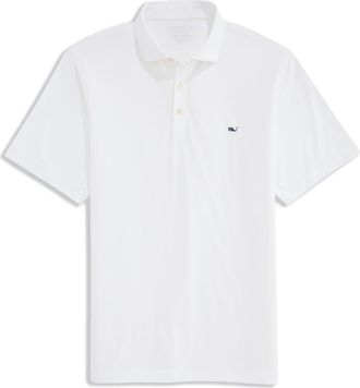 Vineyard Vines Fairwinds Performance Polo in White Cap at Nordstrom, Size Xx-Large