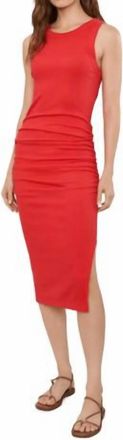 Michael Stars Wren Ruched Midi Dress In Samba