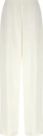 Max Mara White Linen Casual Womens Pants