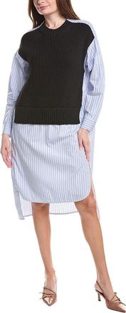 Fabiana Filippi Cotton Hybrid Midi Shirtdress