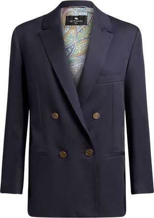 Etro double-breasted blazer - Blue