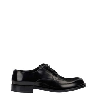 Dolce & Gabbana Black Leather Lace-up Shoes