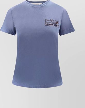 Golden Goose cotton logo print short sleeve t-shirt