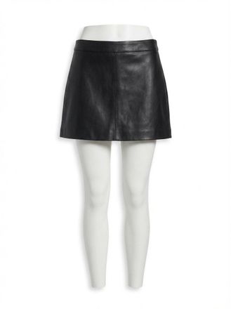 Z Supply Ciera Faux Leather Mini Skirt In Black