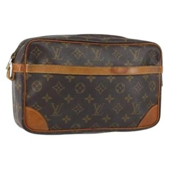 Louis Vuitton Clutch in Tela Pre-owned - - Pre-owned - Donna - Marrone - ONE SIZE