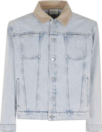 Dr&ocirc;le de Monsieur Denim Jackets, male, Blue, Size: L La Veste Jean D&eacute;lav&eacute;e