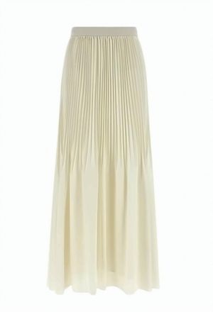 Twin-Set Pleated High Waist Long Skirt