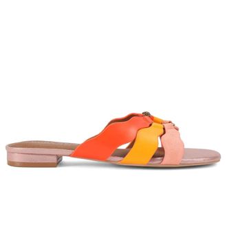 Kurt Geiger Sun Wave Slip-On Flat Sandal - female - Kurt Geiger - Sliders - Multicolor - 4 UK - Shoes