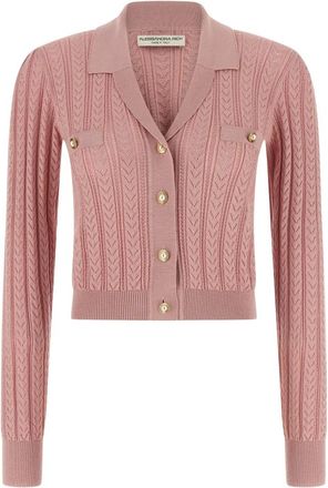 Alessandra Rich Dames, Truien, Roze, Maat: S Katoen