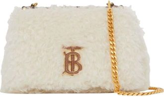 Burberry White Logo Medium Crossbody Bag