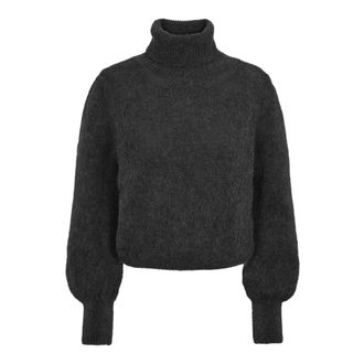 Americandreams Piro Rollneck Lange Mouwen - Dames - Coltruien - Zwart - L - Wol - Truien & Vesten