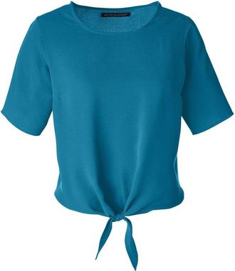 Devon & Jones Womens Perfect Fit Tie Front Blouse