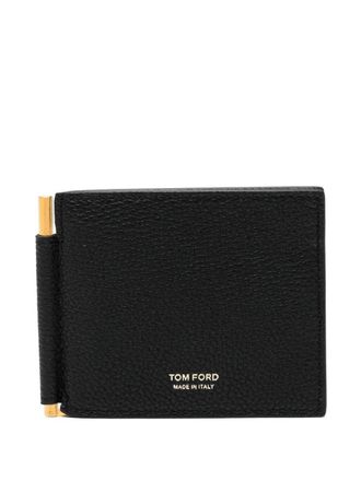 Tom Ford Soft Grain Leather T Line Money Clip Wallet