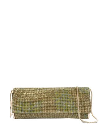 Benedetta Bruzziches crystal-embellished shoulder bag - women - Silk/Rhinestone/Brass - One Size - Green