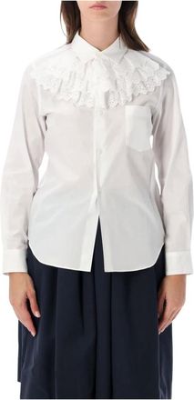 Comme Des Gar&ccedil;ons Camisa con volantes - Blouses & Shirts - Mujer - Blanco - S