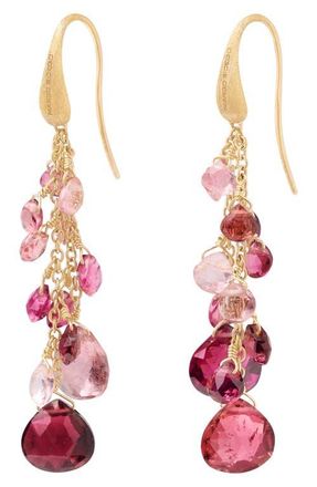 Marco Bicego Paradise Tourmaline Drop Earrings in 18K Yellow Gold at Nordstrom