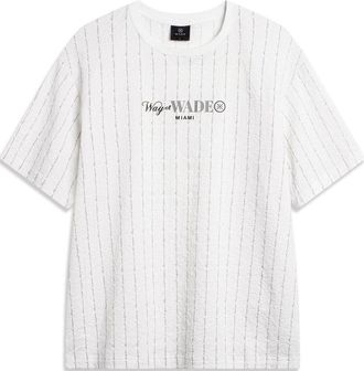 Li-Ning Way Of Wade Striped Graphic T-shirt White ATSU347-5